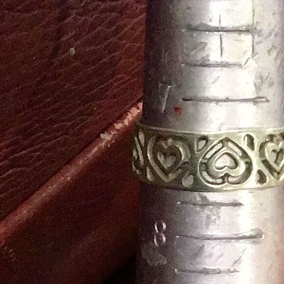 Ring, Sterling Silver Heart Ring, size 7.5, NEW, Handmade, artisan, gift - Picture 6 of 6